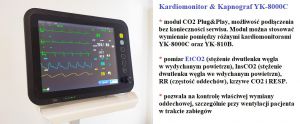 Kardiomonitor Kapnograf YK-8000C